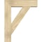 Ekena Millwork Traditional Block Rough Sawn Bracket w/ Offset Brace, Douglas Fir, 8"W x 30"D x 38"H BKT0806X30X38TRA05RDF - alternate 3